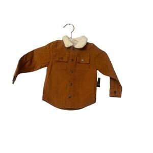 Okie Dokie corduroy fur collar shacket size 3T new with tag